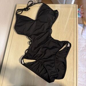 SHEIN Black One Piece Swimsuit